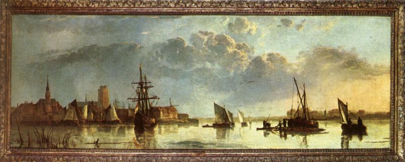 CUYP, Aelbert View on the Maas at Dordrecht France oil painting art